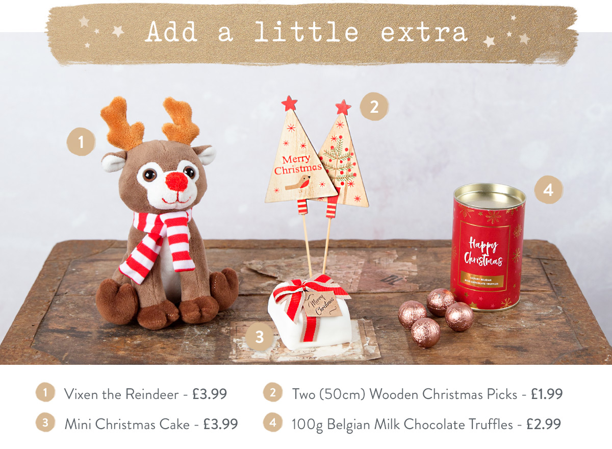 Add a little extra to your christmas flowers