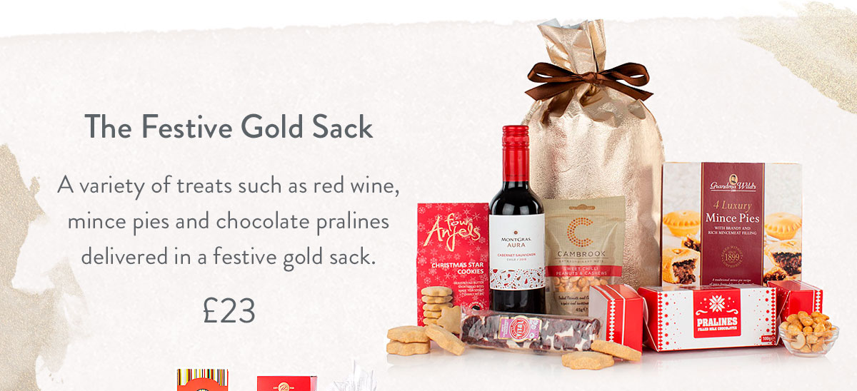 The Festive Gold Sack - only &pound;23