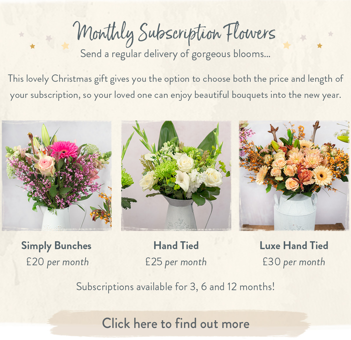 Why not surprise someone special with a regular floral delivery?