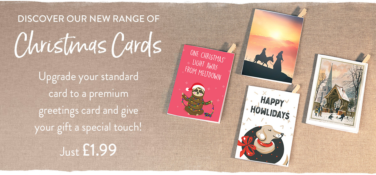 Upgrade to a larger premium card for only &pound;1.99