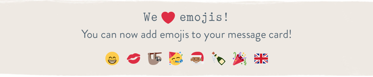 Now you can add emojis to your message card!