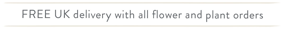 Free UK delivery on all flowers and plants