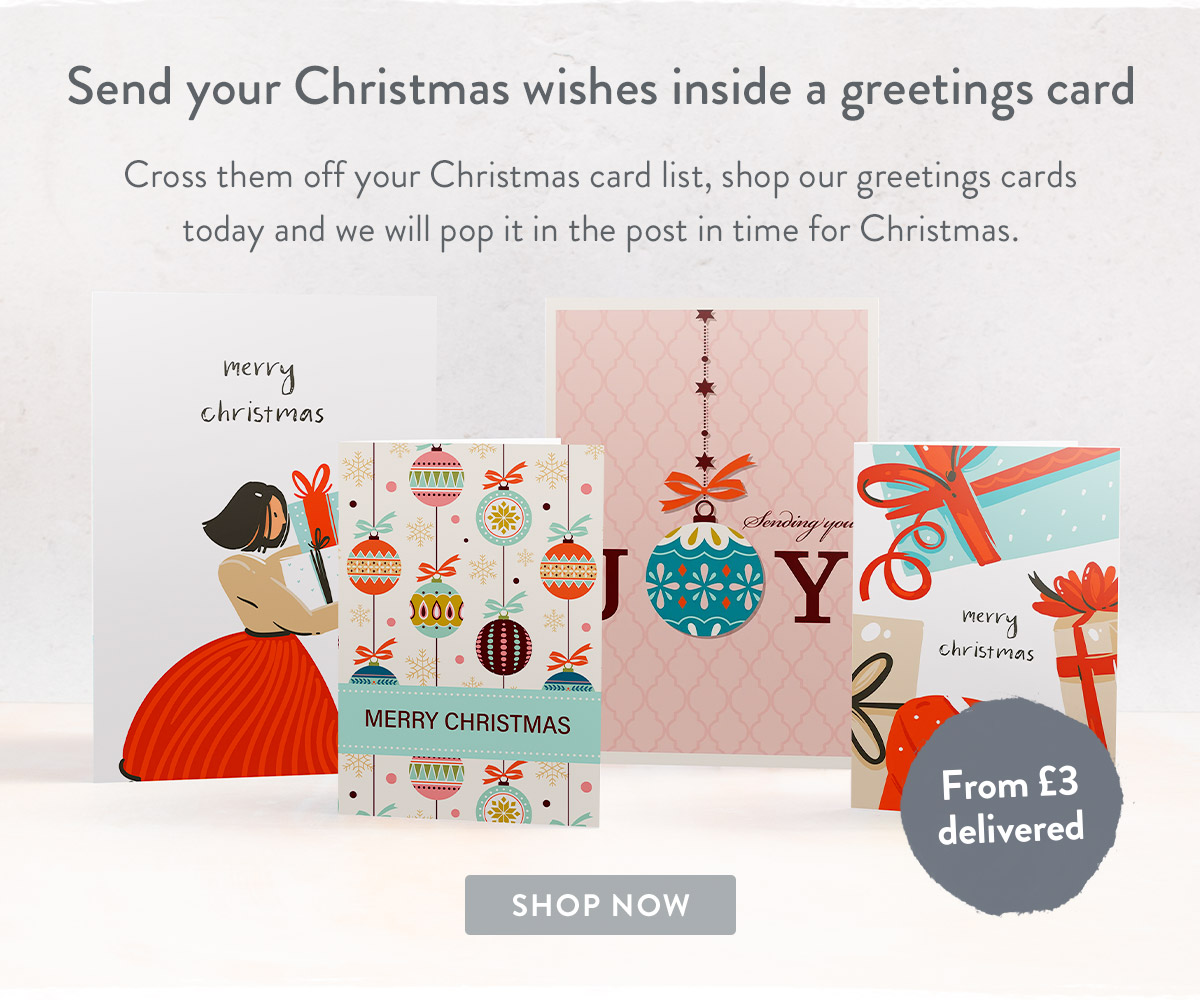 Send your Christmas wishes inside a greetings card