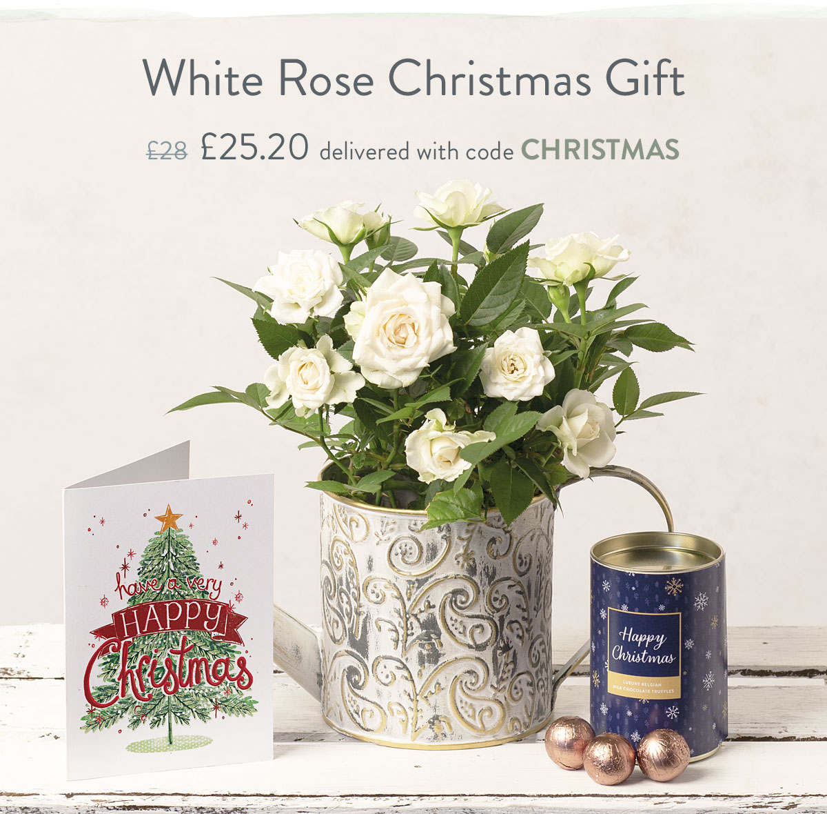 White Rose Christmas Gift - Only &pound;25.20 with code