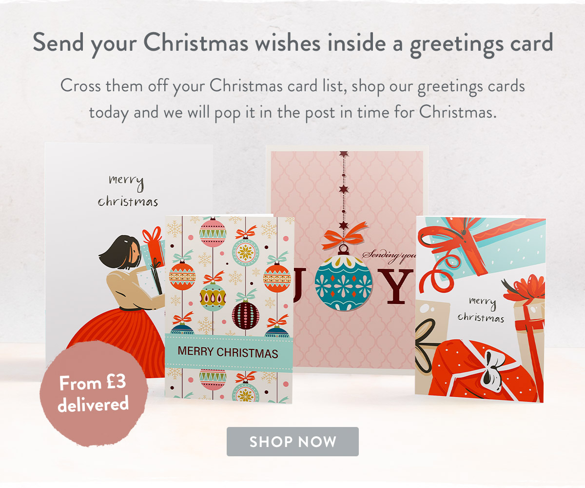 Send your Christmas wishes inside a greetings card
