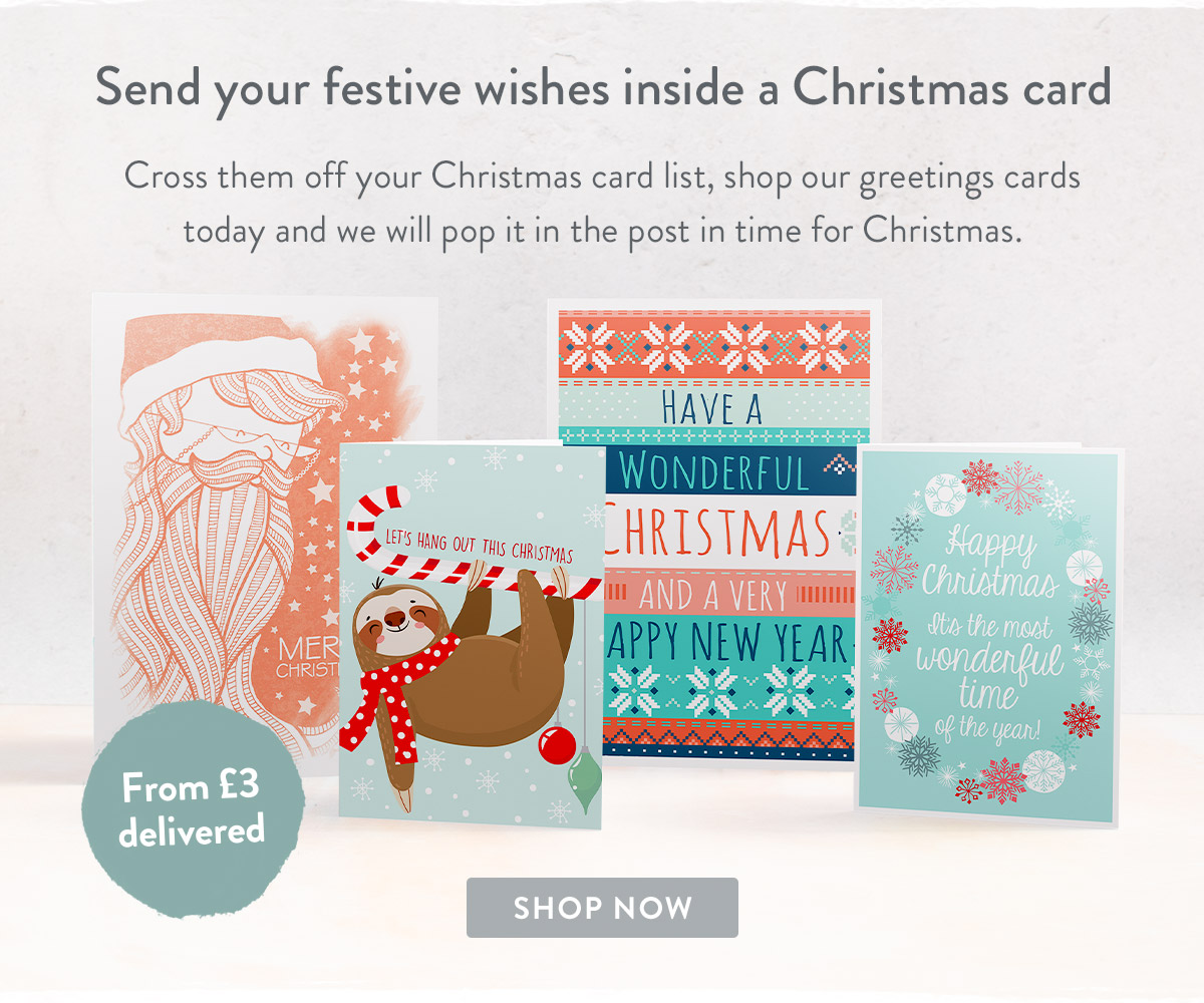 Send your festive wishes inside a Christmas Card