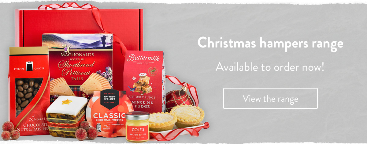 Christmas hampers available now