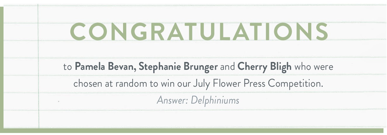 July Competition Winners