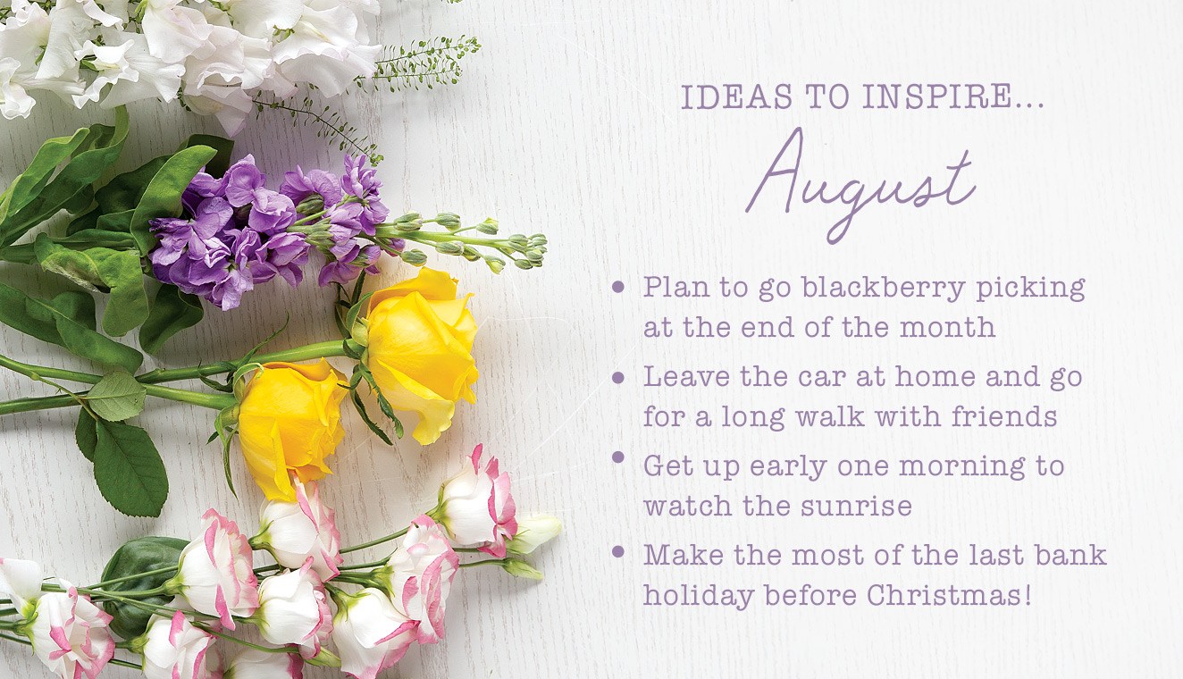 Ideas to inspire August...
