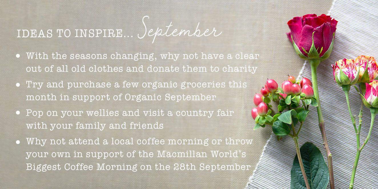 Ideas to inspire September...