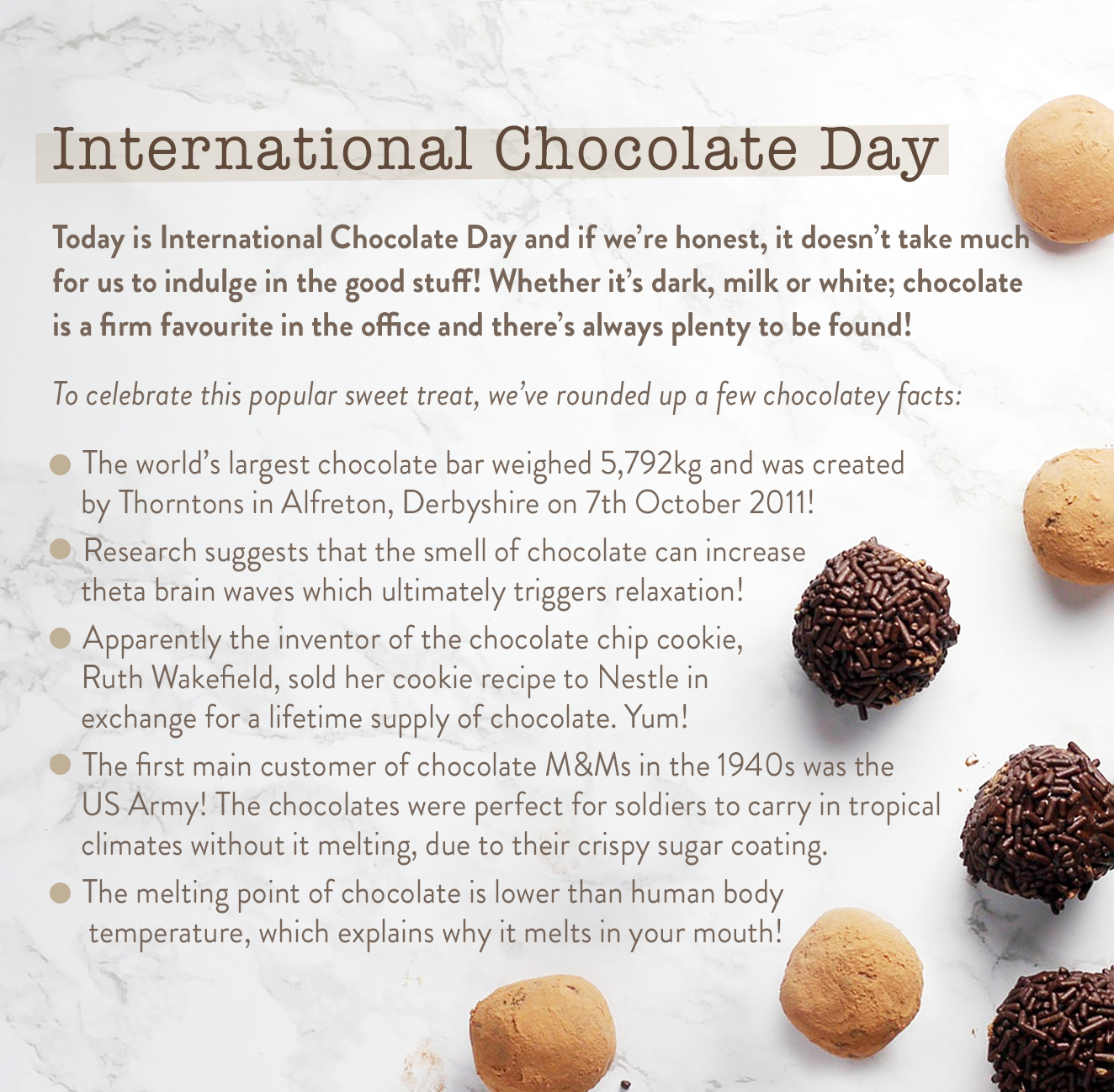International chocolate Day