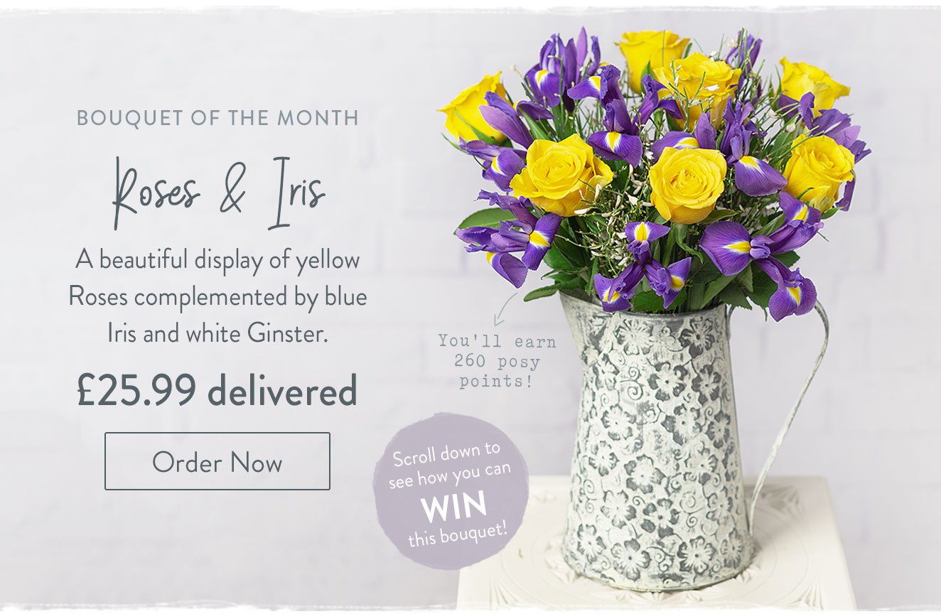 Roses & Iris - Only &pound;25.99 delivered