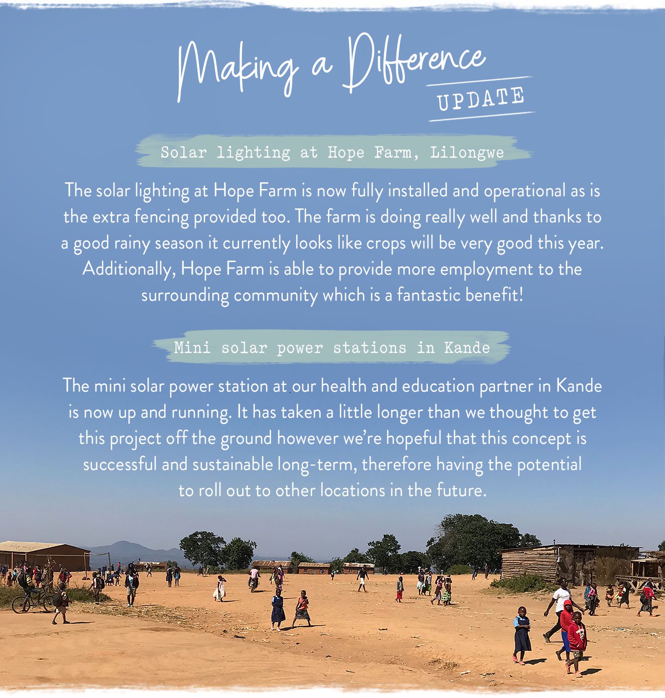 Making a Difference Update