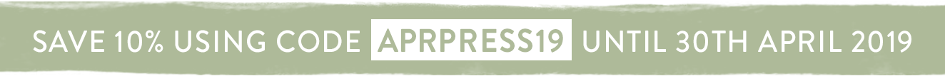 Use code APRPRESS19 for 10% off until 30th April 2019