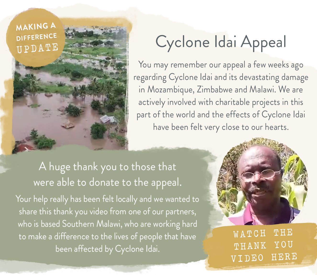 Making a Difference Update - Cyclone Idai Appeal
