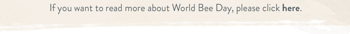 Read more about World Bee Day here