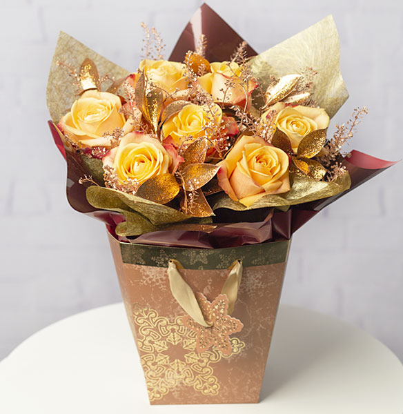 Copper Sparkle Rose Bag - Only &pound;25.19