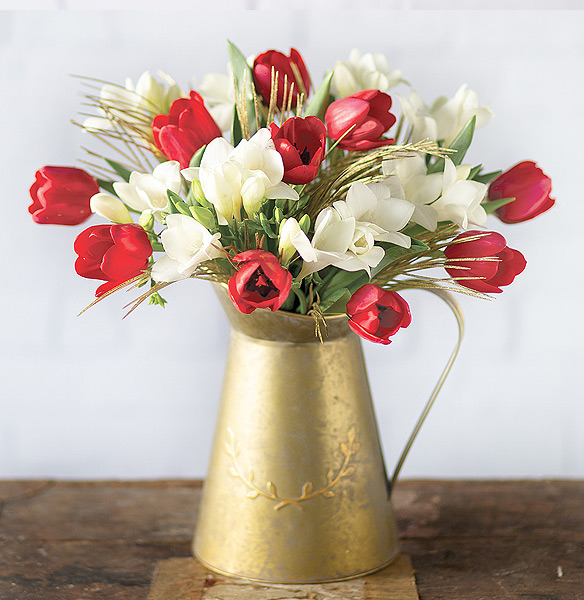 Festive Tulips & Freesias - Only &pound;21.59