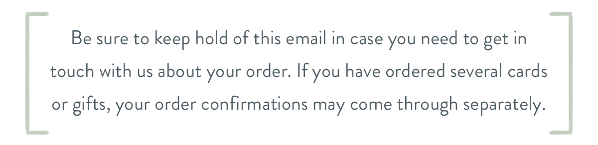 Order receipt