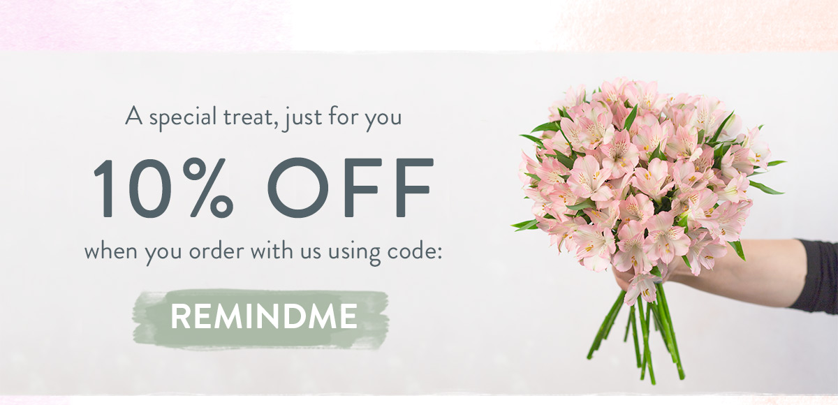 10% off when you use code REMINDME.